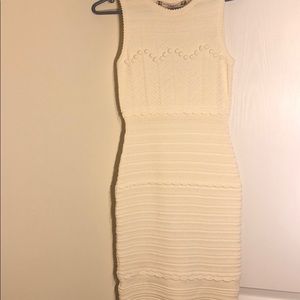 Cream knit dress